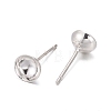 925 Sterling Silver Ear Stud Findings STER-K167-043D-S-2