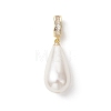 Electroplate Shell Pearl Pendants PALLOY-JF04940-03-1