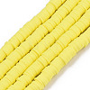 Handmade Polymer Clay Beads Strands CLAY-R089-6mm-126-1