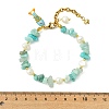 Brass Enamel Fish Charm Bracelets BJEW-JB14062-01-4