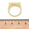 Mother's Day Brass Micro Pave Cubic Zirconia Finger Rings for Women RJEW-K261-15B-G-2