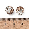 Handmade Polymer Clay Rhinestone Beads RB-CBAFAF8-01A-3
