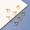 Brass Clip-on Earring Findings X-KK-F824-021G-3