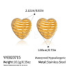 Heart 304 Stainless Steel Stud Earrings AO8083-3-1
