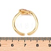 Brass Micro Pave Cubic Zirconia Finger Rings RJEW-C153-01G-03-5