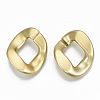Opaque Spray Painted Acrylic Linking Rings OACR-S021-63A-B01-2