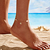 925 Sterling Silver Cable Chain Anklet AJEW-Z029-12G-4