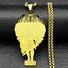 304 Stainless Steel Pendant Necklaces NJEW-B153-02B-G-1