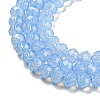 Baking Painted Transparent Glass Beads Strands DGLA-A034-J3mm-B10-4
