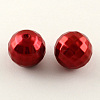 ABS Plastic Imitation Pearl Faceted Round Beads MACR-S251-A60-1