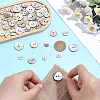 120Pcs 6 Styles 2-Hole Shell Buttons BUTT-ME0001-45-3