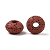 Lava Rock Gemstone European Beads GGDA007-5-2