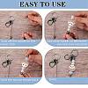 16Pcs Alloy Bar Beadable Keychain for Jewelry Making DIY Crafts KEYC-SZ0001-16B-4