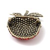 Teachers' Day Alloy Rhinestone Apple Brooches JEWB-S023-04A-2