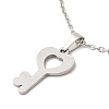 306 Stainless Steel Pendant Necklace for Women NJEW-Q772-01P-01-2