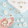 50Pcs 5 Styles 1-Hole Resin Shank Buttons BUTT-CY0001-43-5