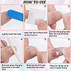 1 Bag ABS Plastic Mermaid Metallic Effect Press On False Nails MRMJ-CP0001-63-5