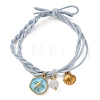 304 Stainless Steel Enamel & Resin Charms Bracelets BJEW-B170-01G-03-2