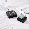Square PU Leather Mineral Crystal Display Stands AJEW-WH0342-65B-5