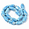 Handmade Porcelain Ceramic Beads Strands X1-PORC-T006-03P-2