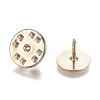 Brass Butterfly Clutches Pin Backs KK-Z003-01M-4