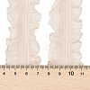 20 Yards Polyester Pleated Elastic Lace Trim SRIB-M015-01F-3