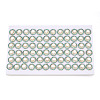 Flower Brass Natural Pearl Stud Earrings PEAR-N020-05Y-2