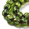 Handmade Foil Lampwork Beads Strands FOIL-K003-06B-21-3