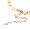 Brass Flat Round Link Chain Necklaces NJEW-JN03361-3