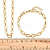 304 Stainless Steel Cable Chains Bracelet & Necklace Jewelry Sets SJEW-L199-04G-5
