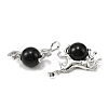 Natural Obsidian Pendants G-D102-01P-08-2