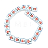 Printed Handmade Porcelain Beads PORC-G016-04B-2