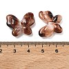 Leopard Print Opaque Acrylic Beads OACR-B052-09-3
