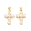 Shell Pearl Pendants X-ZIRC-F116-02-G-01-1