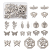 Fashewelry 20Pcs 10 Style 304 Stainless Steel Pendants STAS-FW0001-28-11