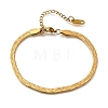 304 Stainless Steel Snake Chains Bracelets for Women BJEW-P395-02G-01-4