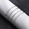 Brass Box Chain Necklaces for Women NJEW-G160-17P-2