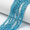 Electroplate Glass Beads Strands EGLA-A034-T8mm-I04-1