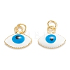 Brass Enamel Pendants KK-M220-03G-B-1