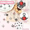 16Pcs 8 Colors Alloy Rhinestone Pendants RB-CJ0001-11-3