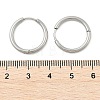Tarnish Resistant 304 Stainless Steel Hoop Earrings EJEW-P177-P-09-4