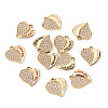 12Pcs 3 Colors Alloy Rhinestone Pendants FIND-TA0010-31-3