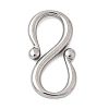 304 Stainless Steel S-Hook Clasps STAS-Z179-05P-1