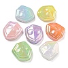 UV Plating Opaque Acrylic Beads OACR-G039-03-1