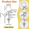 20Pcs Alloy Keychains KEYC-SC00027-2