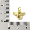 Real 18K Gold Plated Brass Pave Cubic Zirconia Pendants KK-M283-04C-02-3