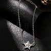 Alloy Micro Pave Clear Cubic Zirconia Link Bracelets for Women AL-CBA3C8B-04P-1