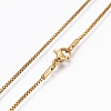 304 Stainless Steel Box Chain Necklaces X-NJEW-F248-05A-G-2