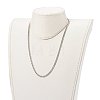 304 Stainless Steel Diamond Cut Cuban Link Chain Necklaces NJEW-JN03368-02-4
