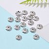 Tarnish Resistant 304 Stainless Steel 8-Petal Flower Bead Caps STAS-J011-03-6